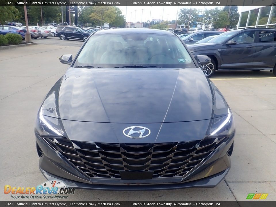 2023 Hyundai Elantra Limited Hybrid Ecotronic Gray / Medium Gray Photo #8