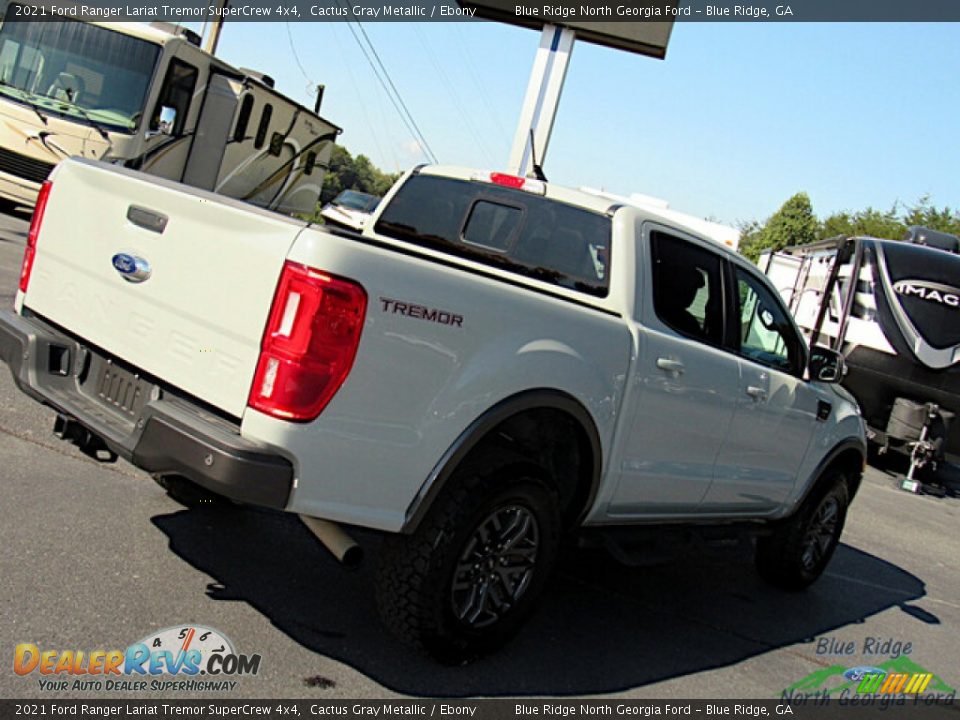 2021 Ford Ranger Lariat Tremor SuperCrew 4x4 Cactus Gray Metallic / Ebony Photo #27