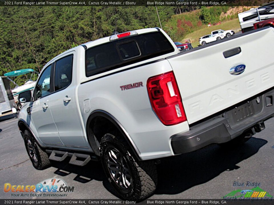 2021 Ford Ranger Lariat Tremor SuperCrew 4x4 Cactus Gray Metallic / Ebony Photo #28