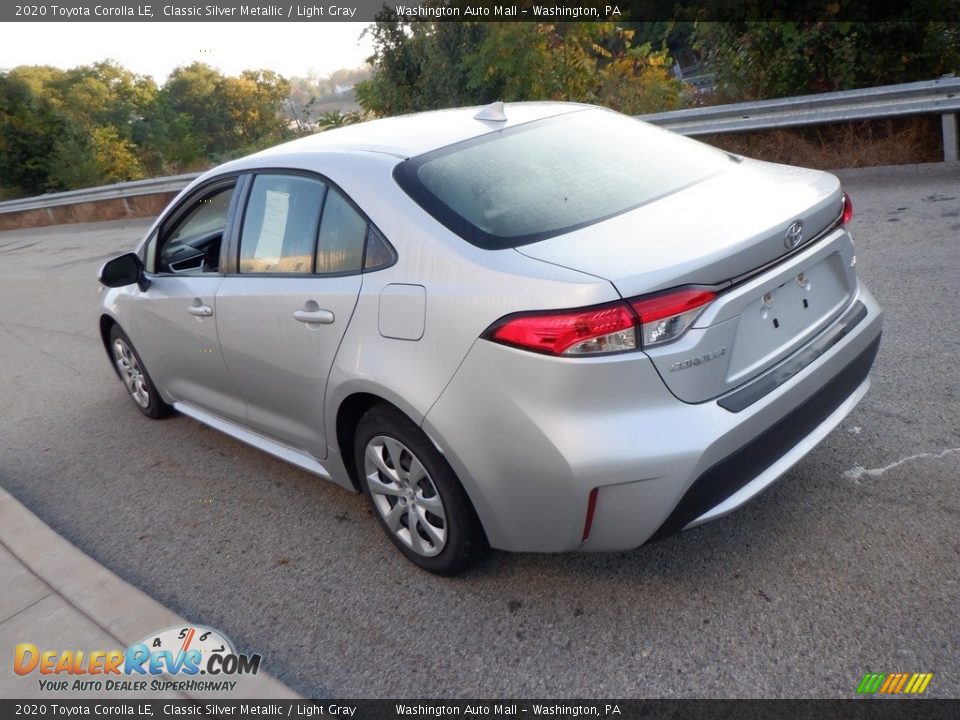 2020 Toyota Corolla LE Classic Silver Metallic / Light Gray Photo #6