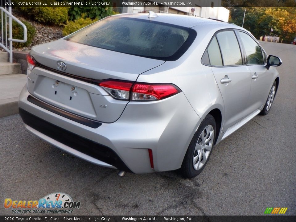 2020 Toyota Corolla LE Classic Silver Metallic / Light Gray Photo #8