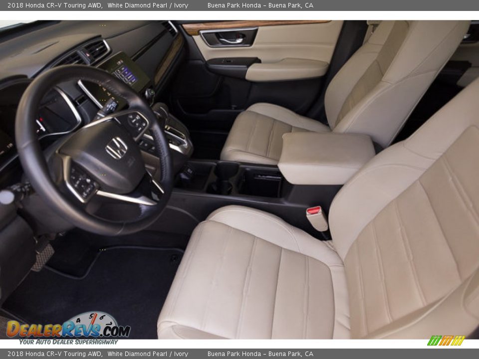 2018 Honda CR-V Touring AWD White Diamond Pearl / Ivory Photo #3