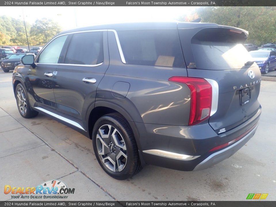 2024 Hyundai Palisade Limited AWD Steel Graphite / Navy/Beige Photo #5