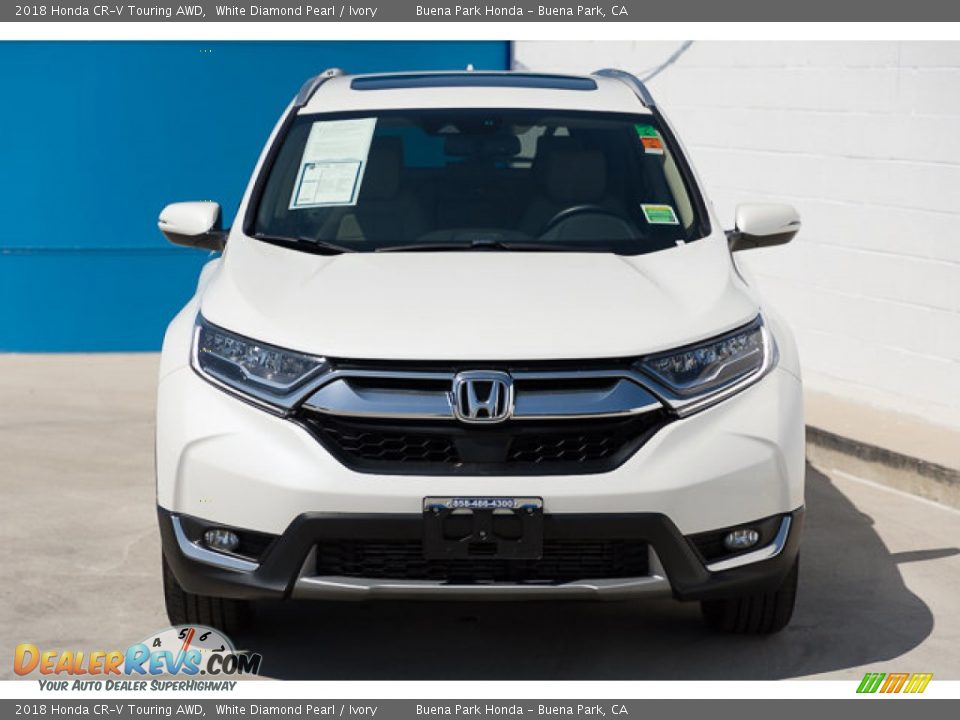 2018 Honda CR-V Touring AWD White Diamond Pearl / Ivory Photo #7