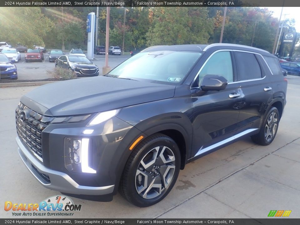 2024 Hyundai Palisade Limited AWD Steel Graphite / Navy/Beige Photo #7