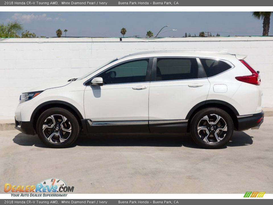 2018 Honda CR-V Touring AWD White Diamond Pearl / Ivory Photo #8