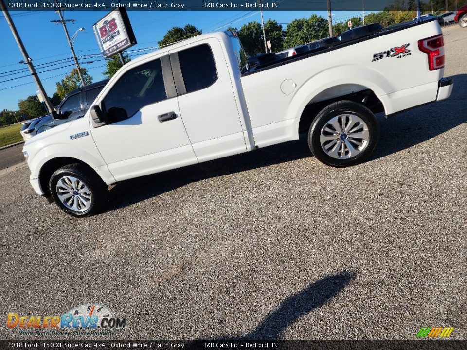 2018 Ford F150 XL SuperCab 4x4 Oxford White / Earth Gray Photo #2