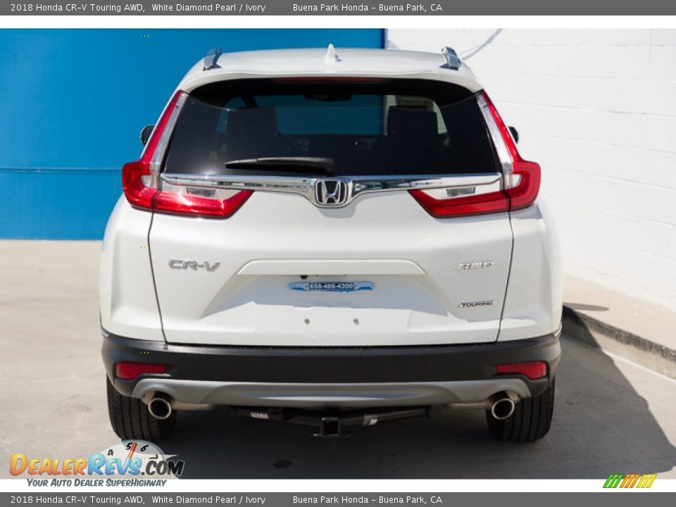 2018 Honda CR-V Touring AWD White Diamond Pearl / Ivory Photo #9