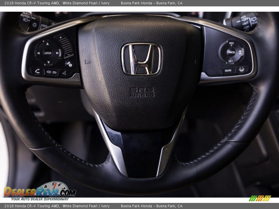 2018 Honda CR-V Touring AWD White Diamond Pearl / Ivory Photo #12