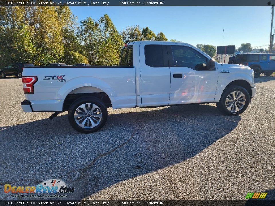 2018 Ford F150 XL SuperCab 4x4 Oxford White / Earth Gray Photo #6