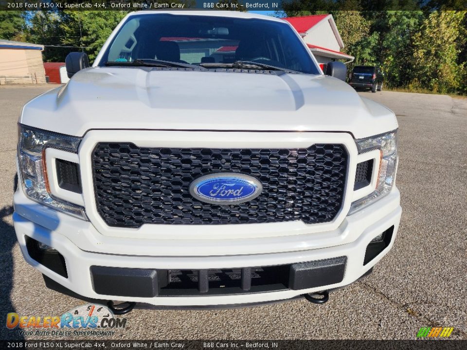 2018 Ford F150 XL SuperCab 4x4 Oxford White / Earth Gray Photo #8