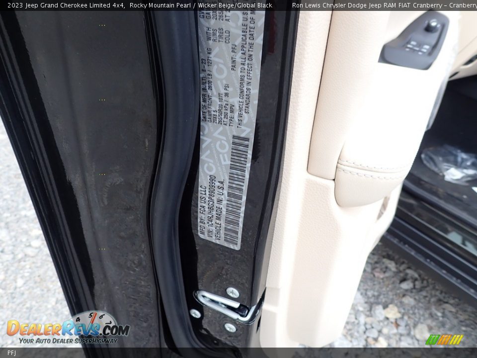 Jeep Color Code PFJ Rocky Mountain Pearl