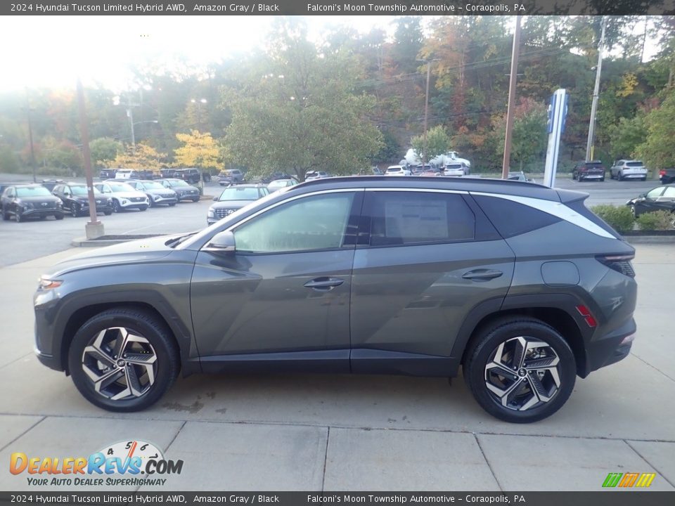 2024 Hyundai Tucson Limited Hybrid AWD Amazon Gray / Black Photo #6