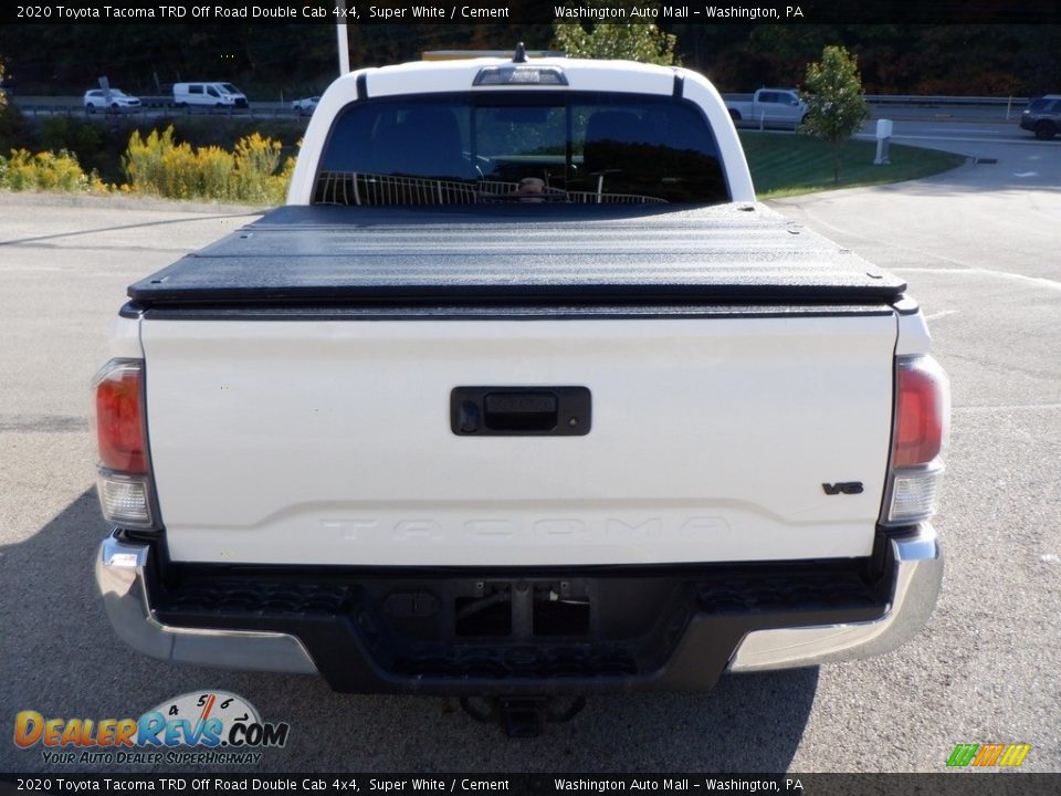 2020 Toyota Tacoma TRD Off Road Double Cab 4x4 Super White / Cement Photo #10