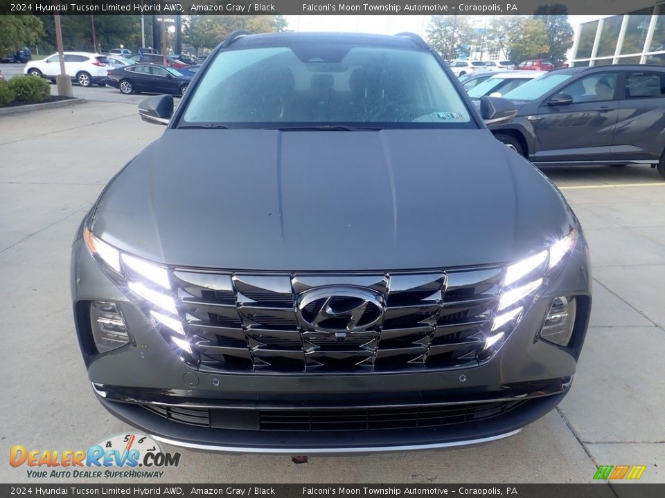 2024 Hyundai Tucson Limited Hybrid AWD Amazon Gray / Black Photo #8