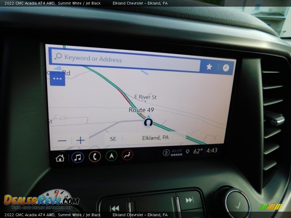 Navigation of 2022 GMC Acadia AT4 AWD Photo #34