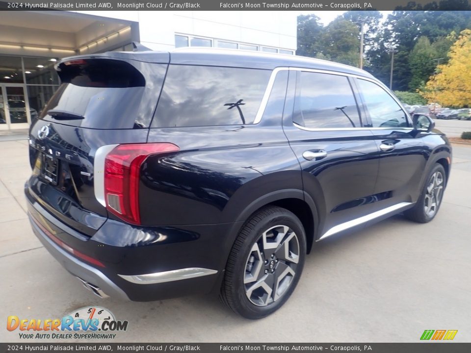 2024 Hyundai Palisade Limited AWD Moonlight Cloud / Gray/Black Photo #2