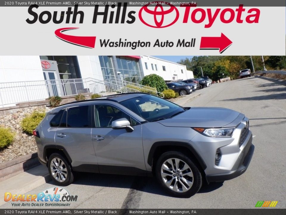 2020 Toyota RAV4 XLE Premium AWD Silver Sky Metallic / Black Photo #2