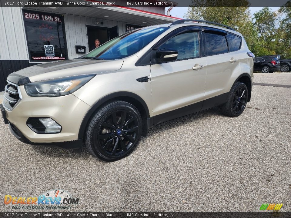 2017 Ford Escape Titanium 4WD White Gold / Charcoal Black Photo #1