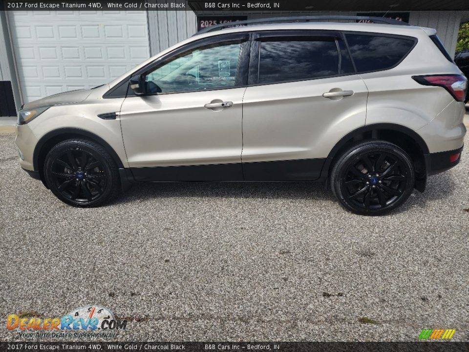 2017 Ford Escape Titanium 4WD White Gold / Charcoal Black Photo #3