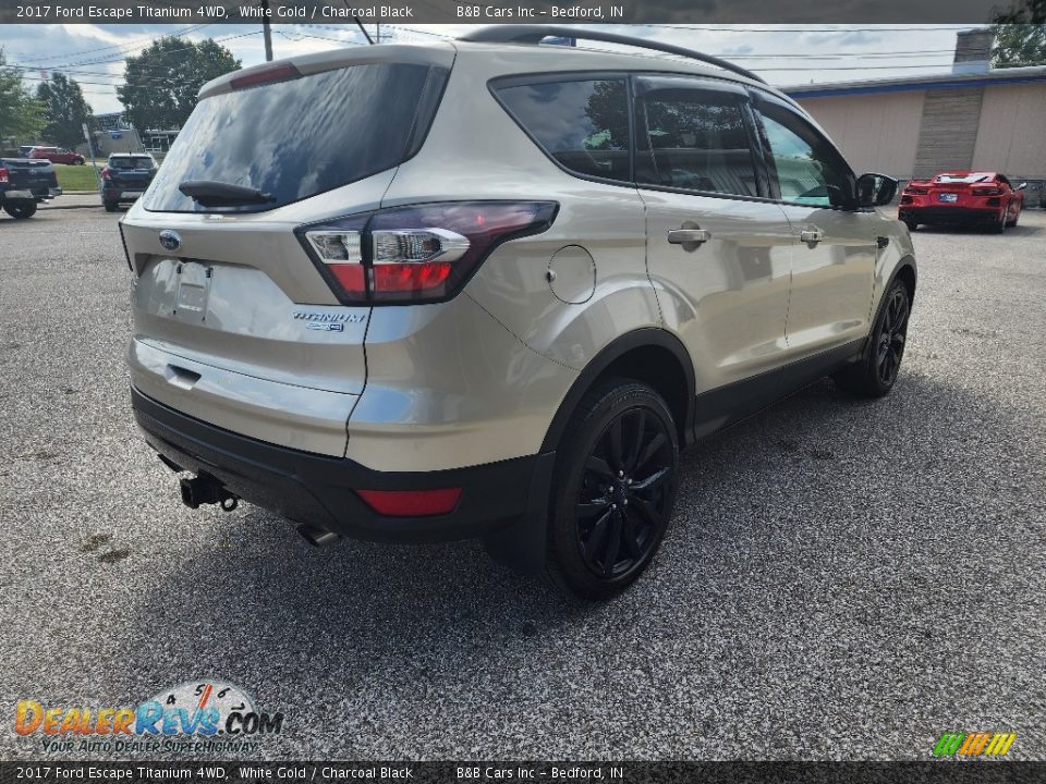 2017 Ford Escape Titanium 4WD White Gold / Charcoal Black Photo #5