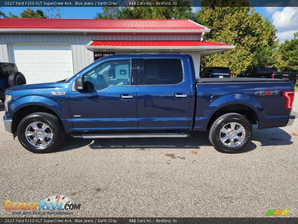 2017 Ford F150 XLT SuperCrew 4x4 Blue Jeans / Earth Gray Photo #1