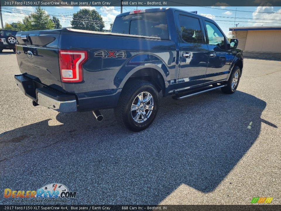 2017 Ford F150 XLT SuperCrew 4x4 Blue Jeans / Earth Gray Photo #6