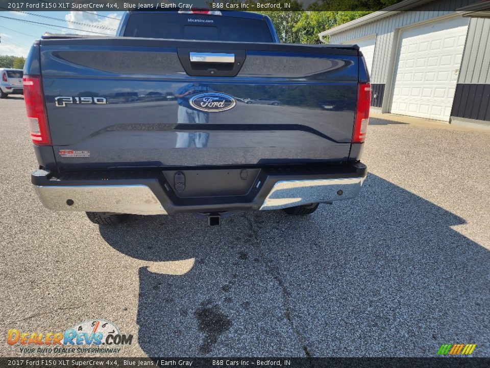 2017 Ford F150 XLT SuperCrew 4x4 Blue Jeans / Earth Gray Photo #7