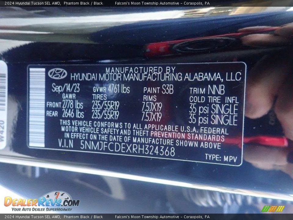 2024 Hyundai Tucson SEL AWD Phantom Black / Black Photo #18