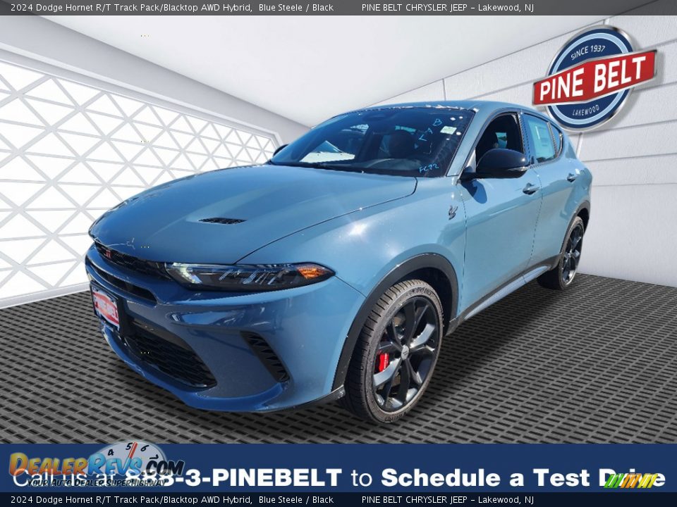 2024 Dodge Hornet R/T Track Pack/Blacktop AWD Hybrid Blue Steele / Black Photo #1