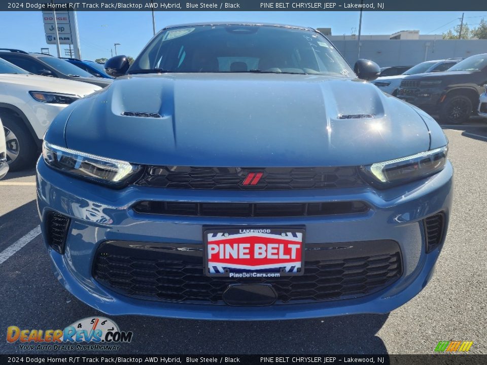 2024 Dodge Hornet R/T Track Pack/Blacktop AWD Hybrid Blue Steele / Black Photo #2