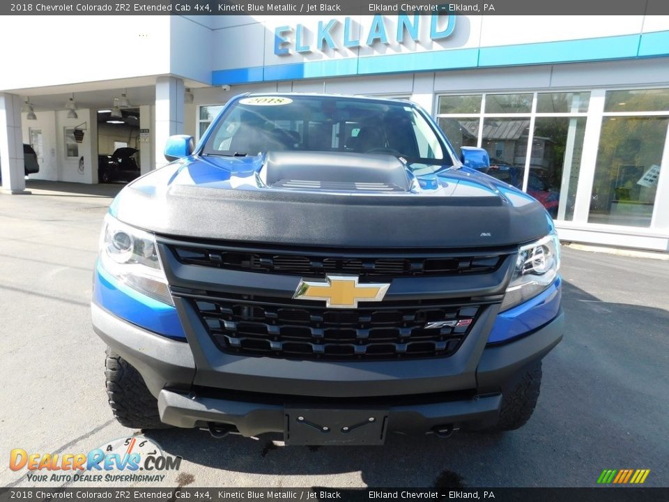 2018 Chevrolet Colorado ZR2 Extended Cab 4x4 Kinetic Blue Metallic / Jet Black Photo #10