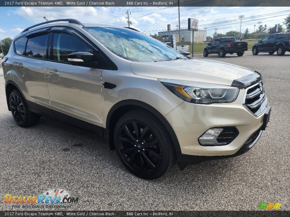 2017 Ford Escape Titanium 4WD White Gold / Charcoal Black Photo #28