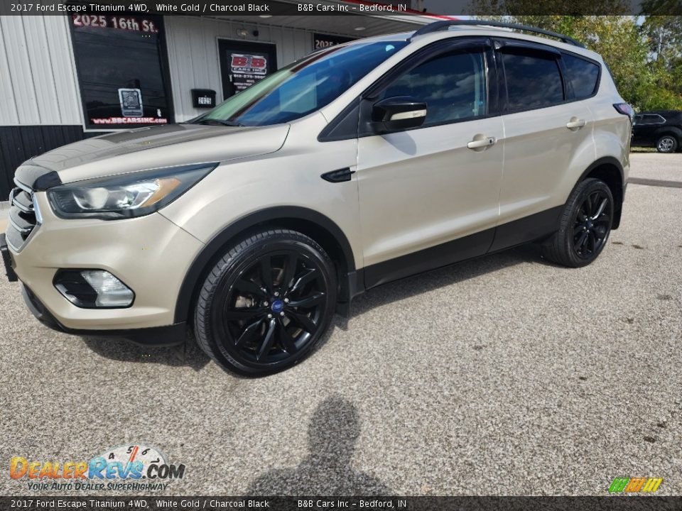 2017 Ford Escape Titanium 4WD White Gold / Charcoal Black Photo #29