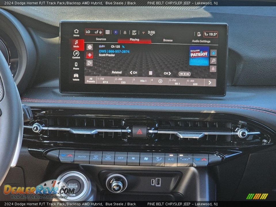 Controls of 2024 Dodge Hornet R/T Track Pack/Blacktop AWD Hybrid Photo #13