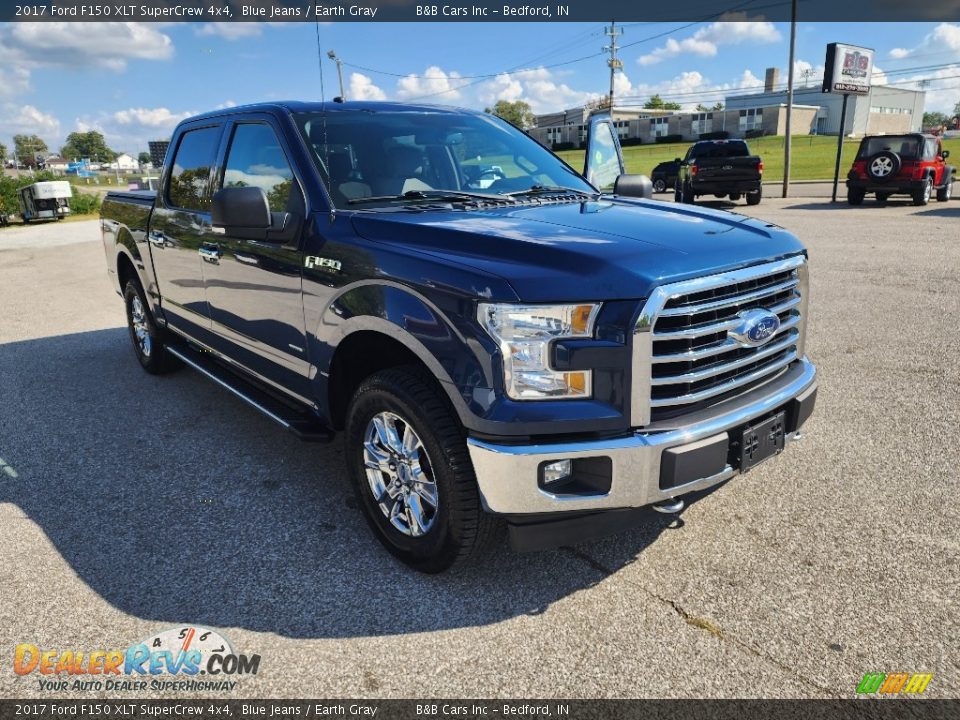 2017 Ford F150 XLT SuperCrew 4x4 Blue Jeans / Earth Gray Photo #33