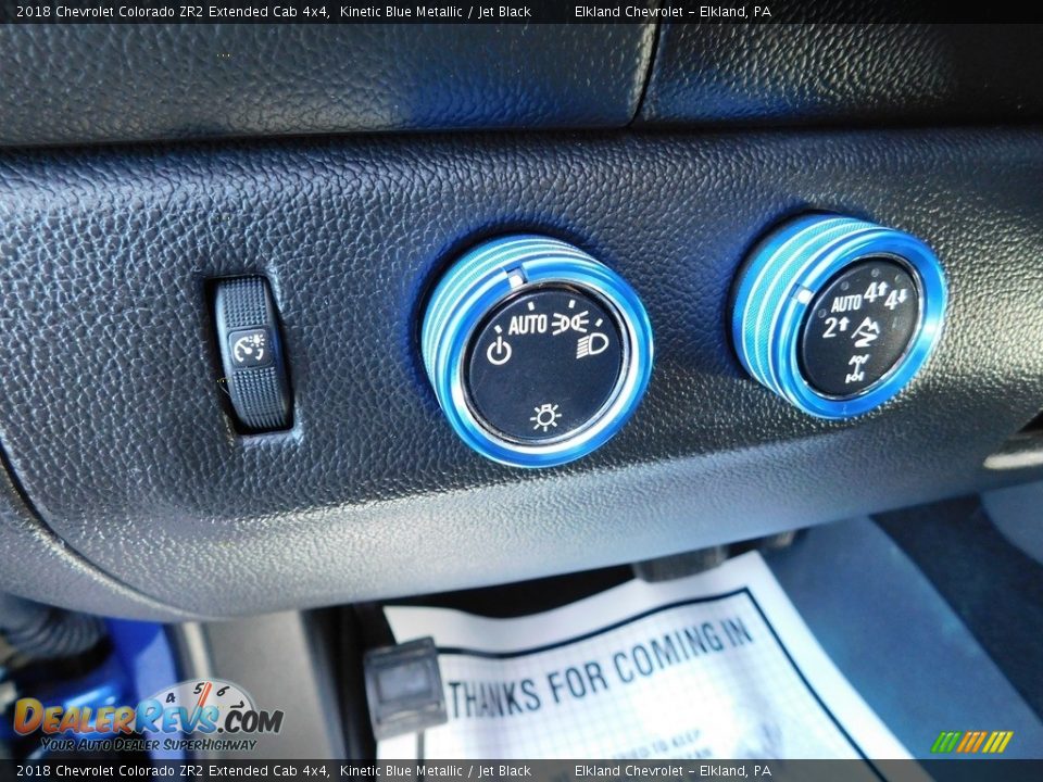 2018 Chevrolet Colorado ZR2 Extended Cab 4x4 Kinetic Blue Metallic / Jet Black Photo #28