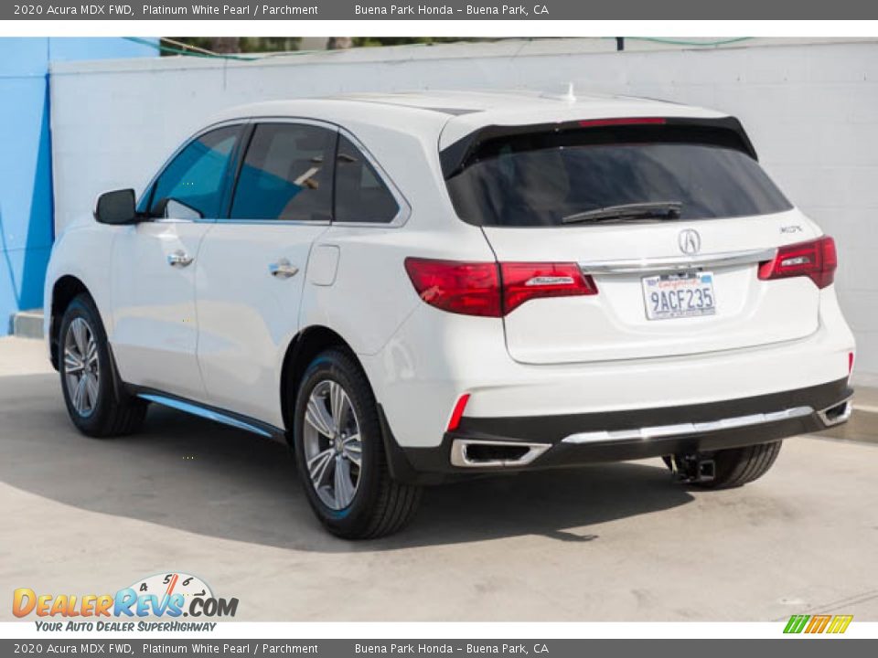 Platinum White Pearl 2020 Acura MDX FWD Photo #2