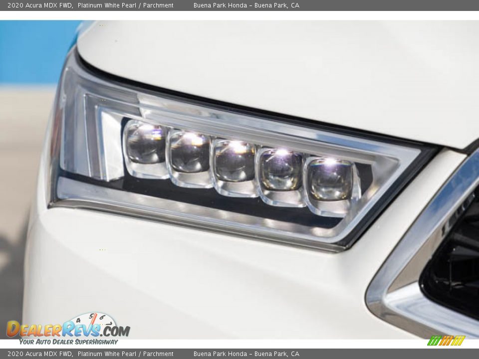 2020 Acura MDX FWD Platinum White Pearl / Parchment Photo #8