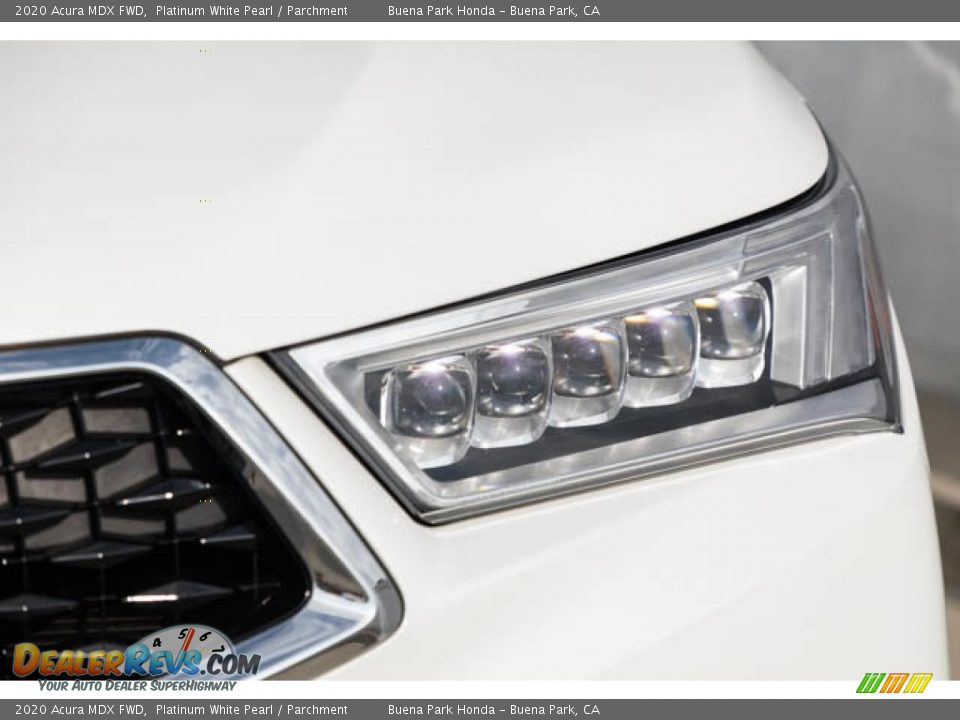 2020 Acura MDX FWD Platinum White Pearl / Parchment Photo #9