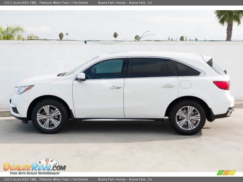 Platinum White Pearl 2020 Acura MDX FWD Photo #10