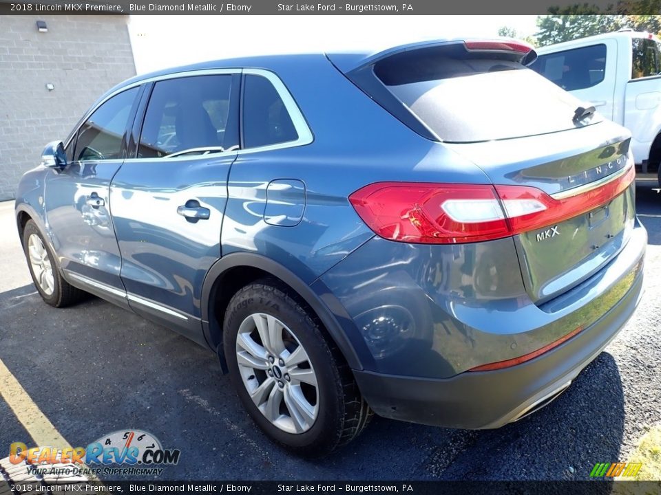 2018 Lincoln MKX Premiere Blue Diamond Metallic / Ebony Photo #2