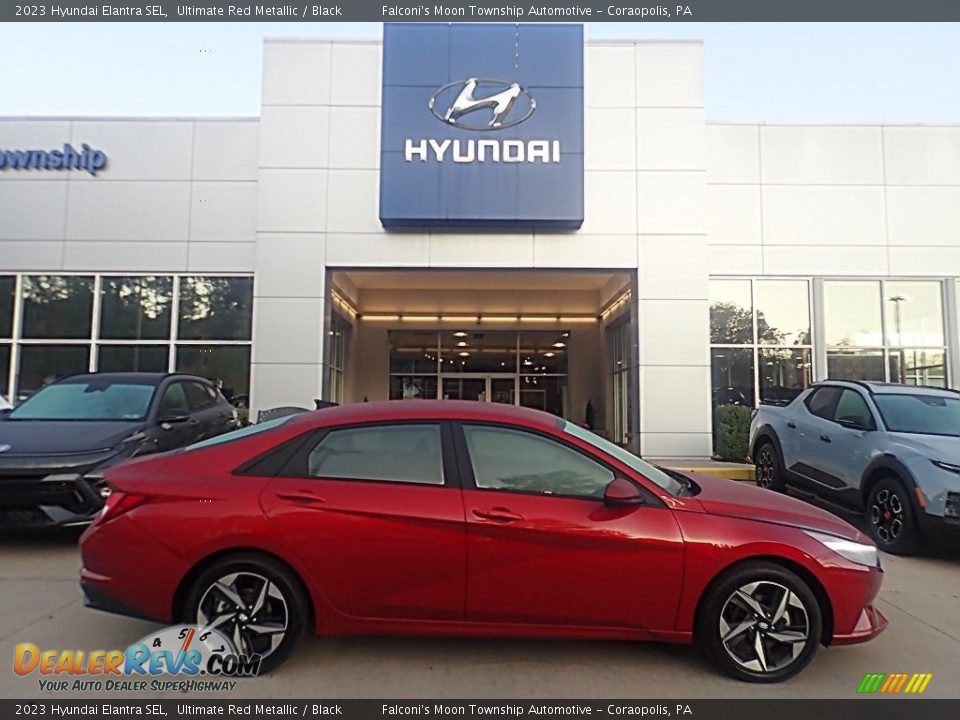 2023 Hyundai Elantra SEL Ultimate Red Metallic / Black Photo #1