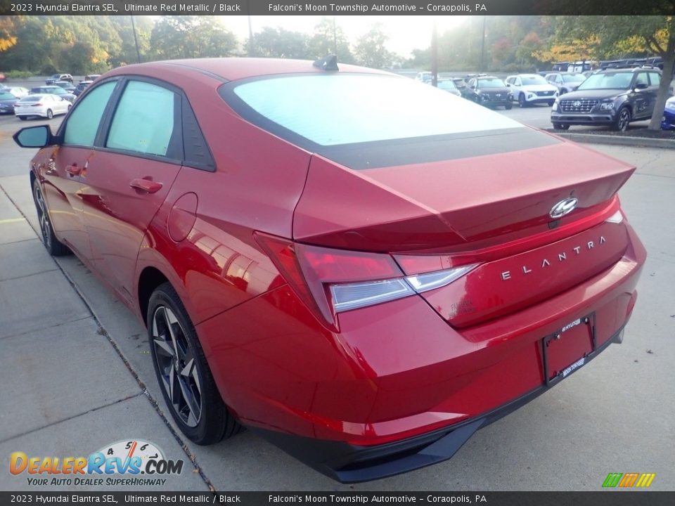 2023 Hyundai Elantra SEL Ultimate Red Metallic / Black Photo #5