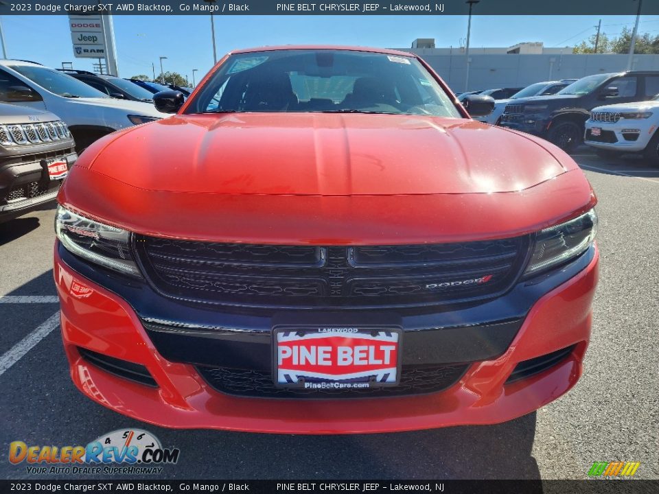 2023 Dodge Charger SXT AWD Blacktop Go Mango / Black Photo #2