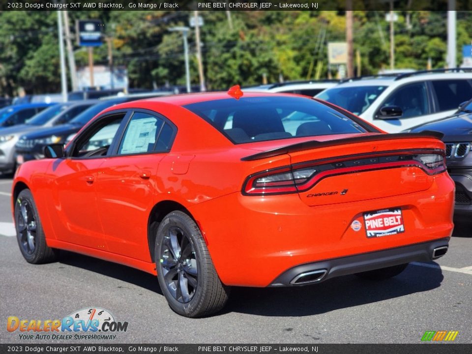 2023 Dodge Charger SXT AWD Blacktop Go Mango / Black Photo #4