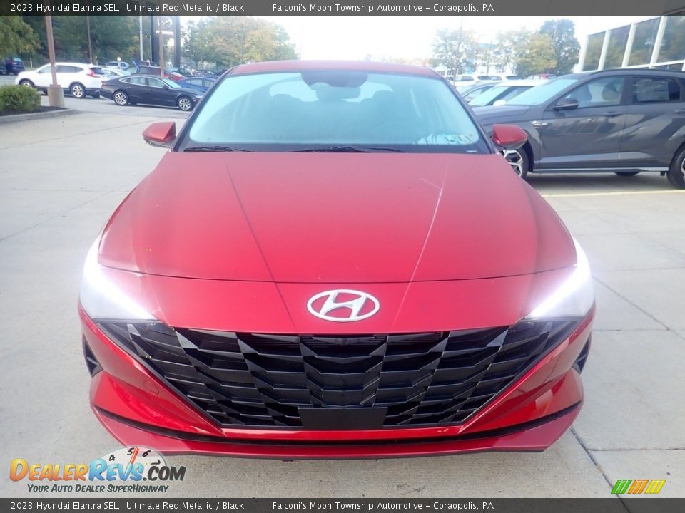 2023 Hyundai Elantra SEL Ultimate Red Metallic / Black Photo #8
