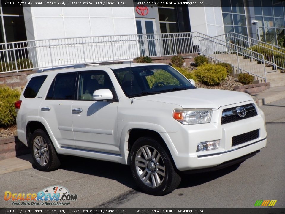 2010 Toyota 4Runner Limited 4x4 Blizzard White Pearl / Sand Beige Photo #1