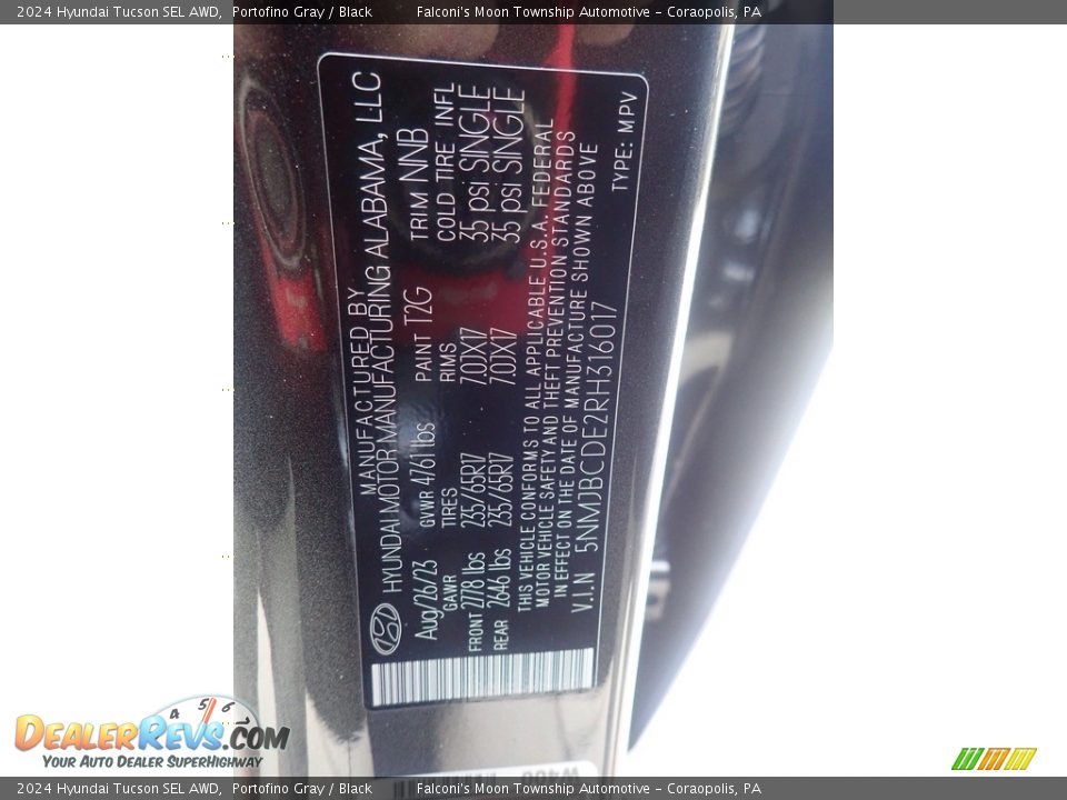 2024 Hyundai Tucson SEL AWD Portofino Gray / Black Photo #18