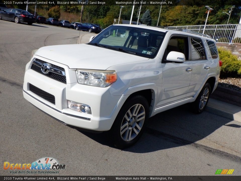 2010 Toyota 4Runner Limited 4x4 Blizzard White Pearl / Sand Beige Photo #7